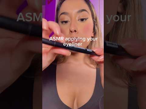 ASMR Applying Your Eyeliner #asmr #shorts #asmrmakeup
