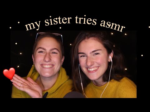 [ASMR] my sister tries asmr 👩🏼‍🤝‍👩🏻 // random trigger, whispering… // IsabellASMR