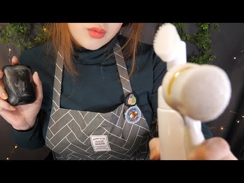 ASMR Relaxing Cleansing Time 🌛 Face Massage, Washing, Removing Makeup with Personal Attention