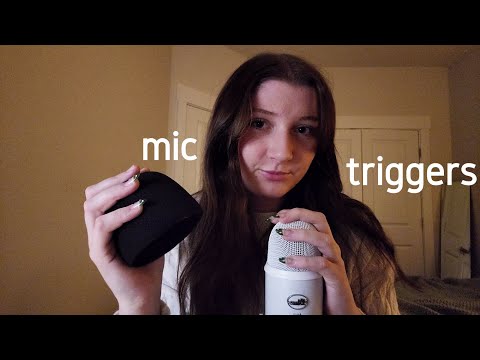 ASMR fast aggressive mic triggers (scratching, pumping, swirling, tapping, cupping, fabric)