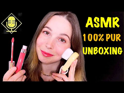 ASMR Sanftes Kosmetik Unboxing |100 Percent Pure Lipstick Swatches | ASMR deutsch / german