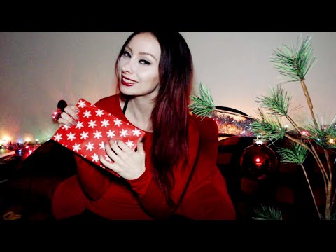 Gift Wrapping ASMR I Whispers I Nail Tapping I Paper Cutting I Folding I Taping