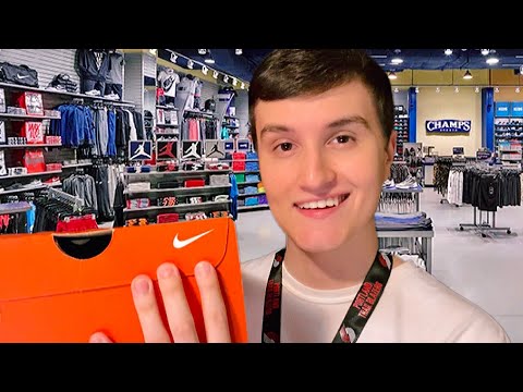ASMR | Shoe Store Roleplay 👟 (whispering, fabric sounds, etc.)