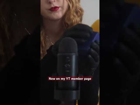 ASMR tapping on jewellery box bottle with leather gloves 🧤✨