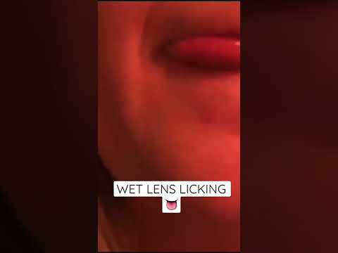 ASMR | *WET* lens licking 👅 [Patreon teaser]