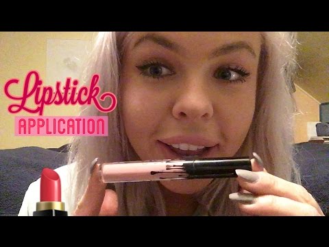 ASMR Lipstick Application | Kylie Lip Kits, Mouth Noises, Tapping, Close Whispering