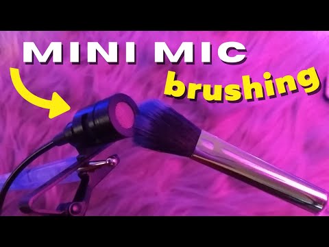 ASMR Lo-Fi Mini Mic Brushing with Makeup Brushes (Without Cover) - No Talking