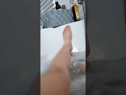 Asmr | bath is good | feets legs in bubble 🛀