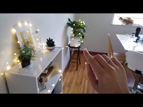 ASMR Bedroom Tour (tingly whispers + hand movements)