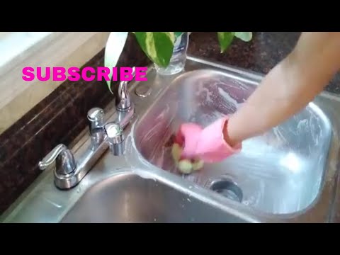 QUICK MORNING SINK CLEAN 🧽ASMR #sinkcleaning#asmr #scrubbing #subscribe ❤