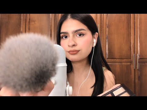 asmr doing your makeup in class in 2 minutes 🖇️ rp | *trying asmr in english*