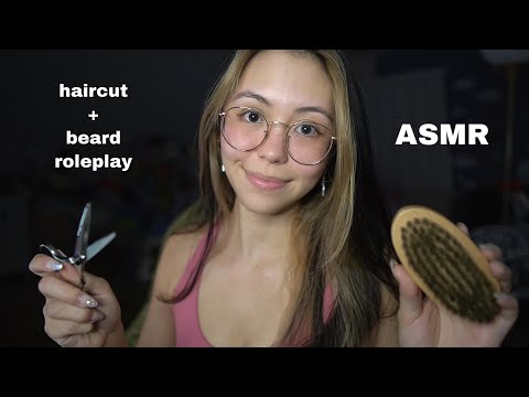 ASMR | Fast Haircut and Beard Grooming Roleplay