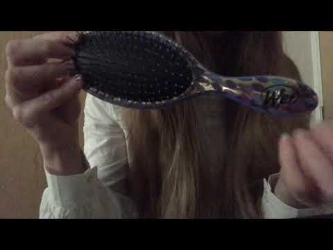 ASMR ~ Tapping Scratching Hair Brush & Cardboard Talking Whisper
