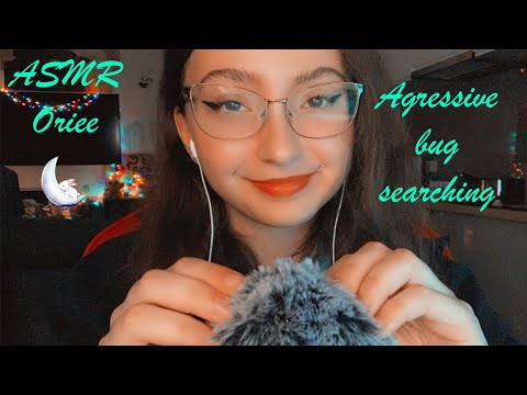 ASMR | Agressive bug searching *fluffy mic* 🌙