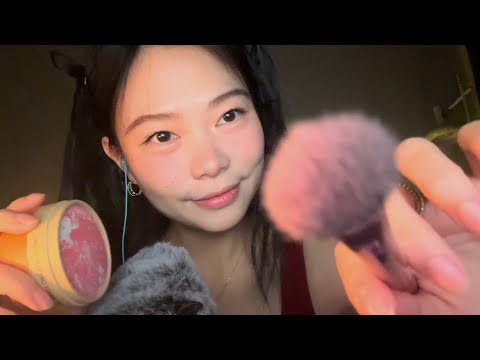 ASMR Doing your Chinese New Year makeup!!❤️🧧🧨