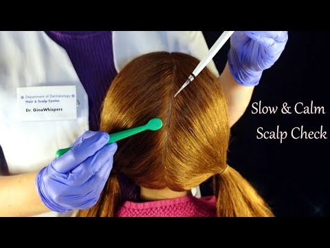 ASMR Slow & Calm Scalp Check for Relaxation & Sleep (Whispered)