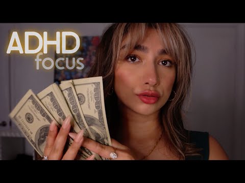 asmr for ADHD, can you focus? (variety of triggers to help you)