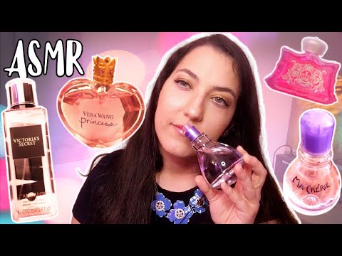 Perfume Collection + Describing the Scents | Tapping, Spraying, Relaxing | ASMR