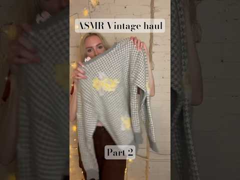 ASMR Vintage clothing haul 👗Part 2 #shorts #fashion