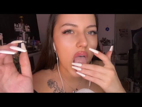 ASMR ~ i’m spit painting YOU! *intense mouth sounds* (whispering, wet sounds)
