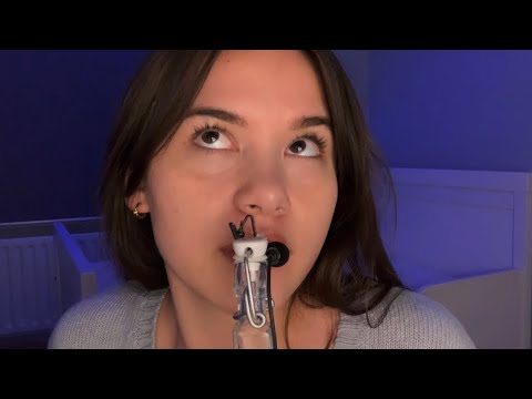 ASMR - inaudible whispering, mouth sounds & hand movements