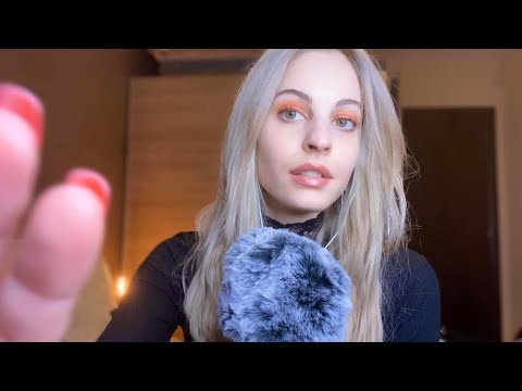 ASMR| Close Whispers (very slow) with Fluffy Mic❤️ | Deep Ear Attention