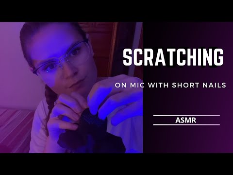 SCRATCHING on MIC 🎙️ | with short NAILS | NO TALKING ASMR