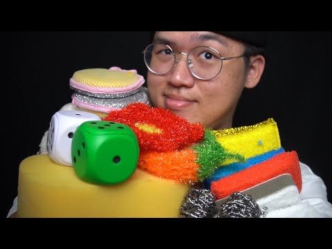ASMR but its my entire sponge collection...
