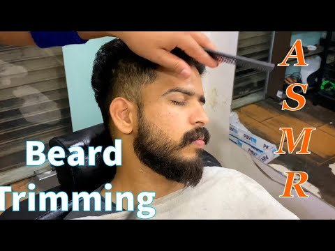ASMR Relaxing Beard Trimming With Scissor✂ By Master Cracker Kishan