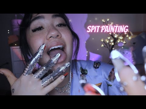 ASMR | Spit Painting (SONS DE BOCA e ANÉIS)