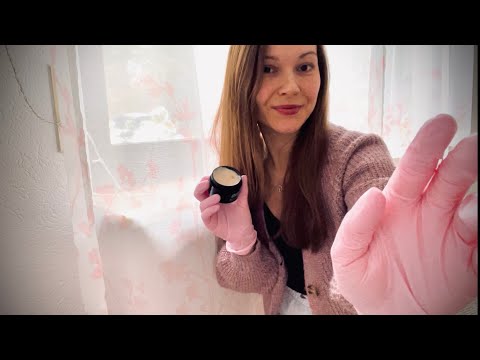 ASMR Cosmetologist Doctor Roleplay Spa, Christmas Skincare Routine Gesichtspflege englisch/german