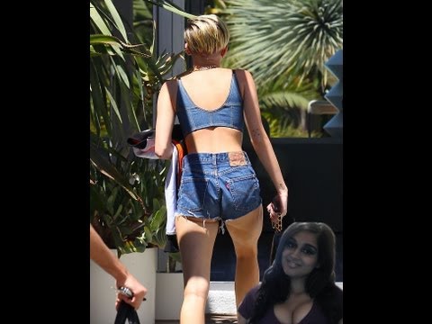 Miley Cyrus Flashes Underbutt In Booty Shorts In Santa Monica - my thoughts