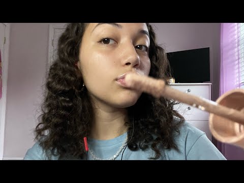 ASMR~ fast and aggressive doing your makeup for school