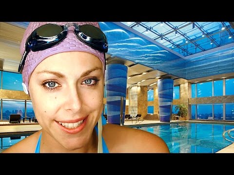 ASMR Swim Team Role Play – Soft Spoken Ear to Ear Tapping, Water, Scratching Sounds