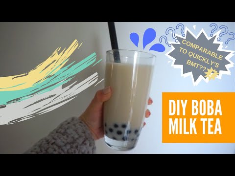 Attempting DIY boba milk tea🥛🍵