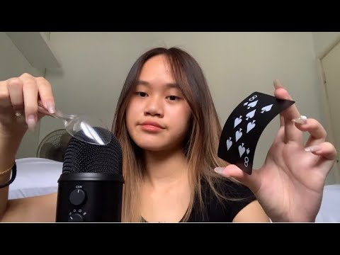 WHICH WEIRD ASMR TRIGGER SOUNDS BETTER? ( plastic spoons vs card bending )