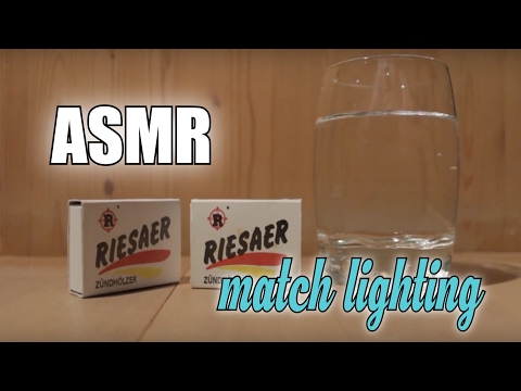 ASMR - Streichhölzer anzünden - match lighting