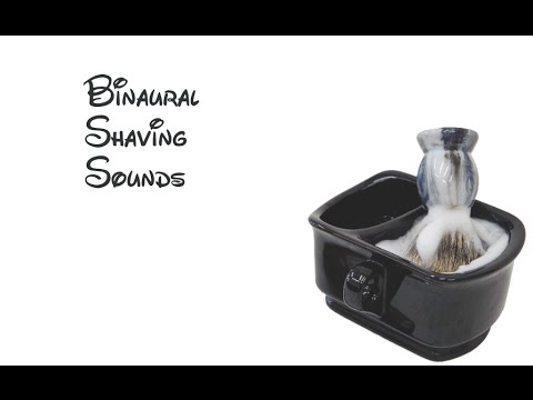 [音フェチ]シェービングクリームで顔そり/Binaural very relax shaving sounds/잔털제모[ASMR]