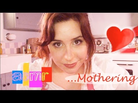 ASMR 4k: Mothering wounded child (binaural, water, glass, soft voice, whisper, hum)