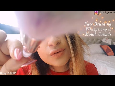 ASMR Personal Attention | Face Brushing | Tapping | Lip Gloss Application