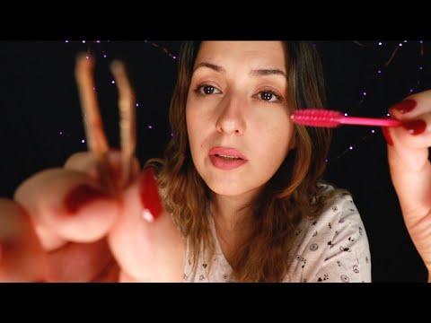 ASMR ● Plucking Your Eyebrows ● Gum Chewing ● Personal Attention Roleplay