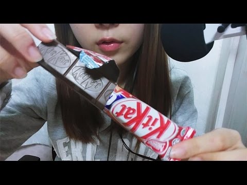 노토킹 ASMR Kit Kat CHUNKY 킷캣 청키를 먹어봅시다 초코바 이팅사운드 먹방 Wafer Milk Chocolate Bar Eating sounds mukbang