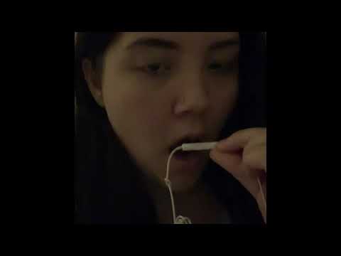 ASMR intense lip sounds with my iPhone ear phones speaker