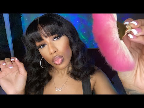 ASMR | Big Sister Does Your Makeup for A Date (Roleplay w/ Gum Chewing)