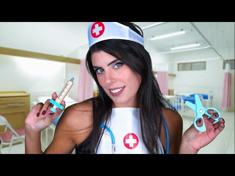 ASMR 💊 TI CURO DOLCEMENTE • INFERMIERA ROLEPLAY (Wooden Tools)