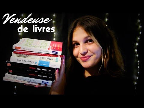 ASMR FRANÇAIS⎪ROLEPLAY : VENDEUSE DE LIVRES D'OCCASION 📚(Page Turning, lecture chuchotée)