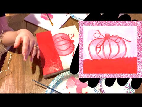 ASMR Paint With Me | Fall Pumpkin Painting