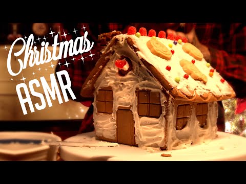 [ASMR] Building a Gingerbread House | Soft Spoken | Up Close | Nostalgia