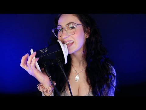 ASMR Ear Eating and Ear Licking - Gentle .. Slow .. Sensitive.. Tingly