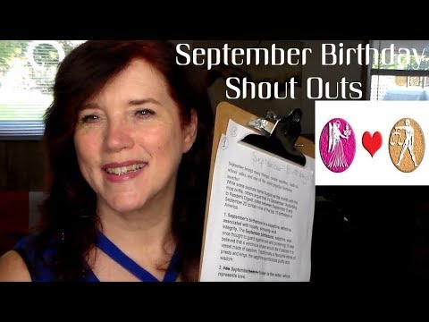 ASMR September Birthday Random Facts and Shout Outs Whispered